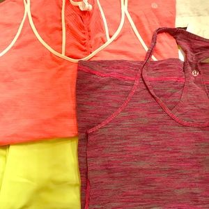 SET OF 3 LULULEMON TANKS